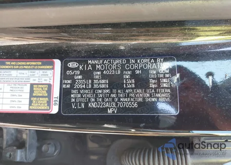 2020 Kia Soul Lx from USA, damaged, VIN KNDJ23AU3L7070556